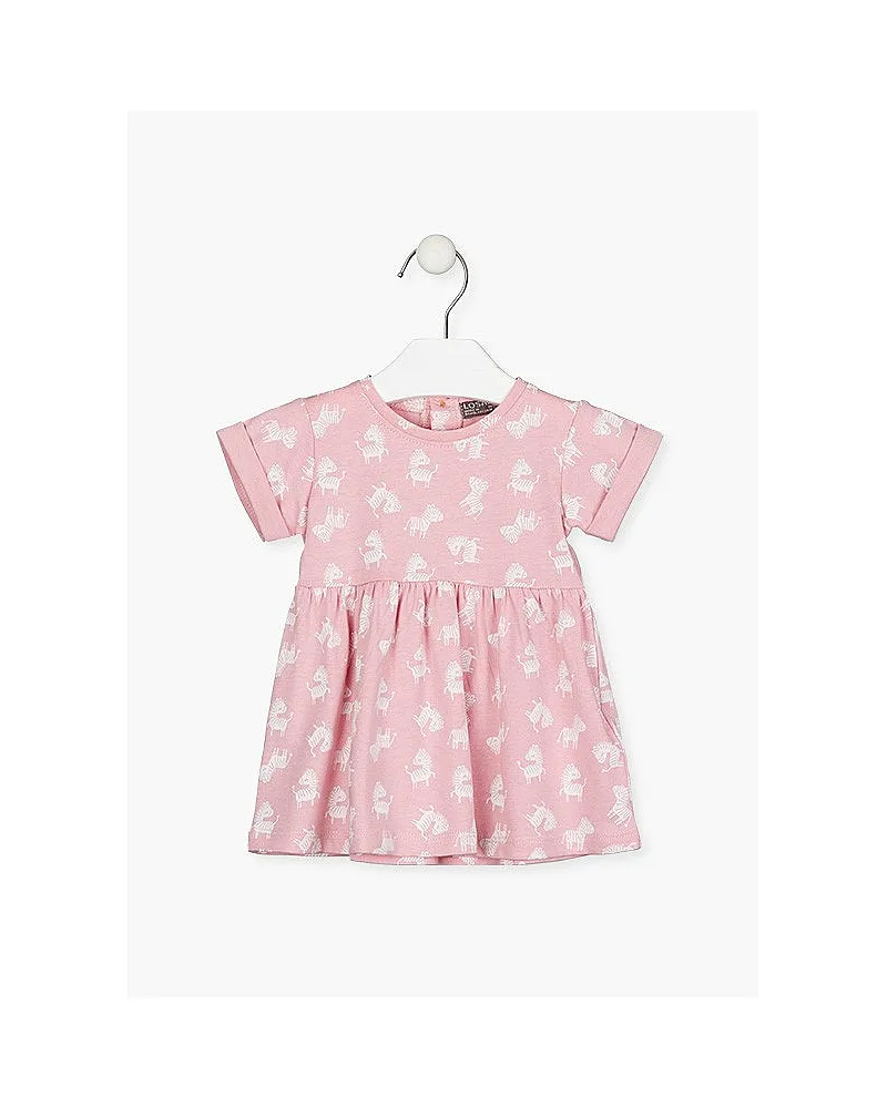 Losan Vestido de manga corta con cebras.