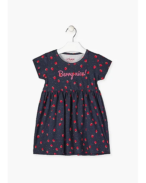Losan Vestido con estampado de fresitas.