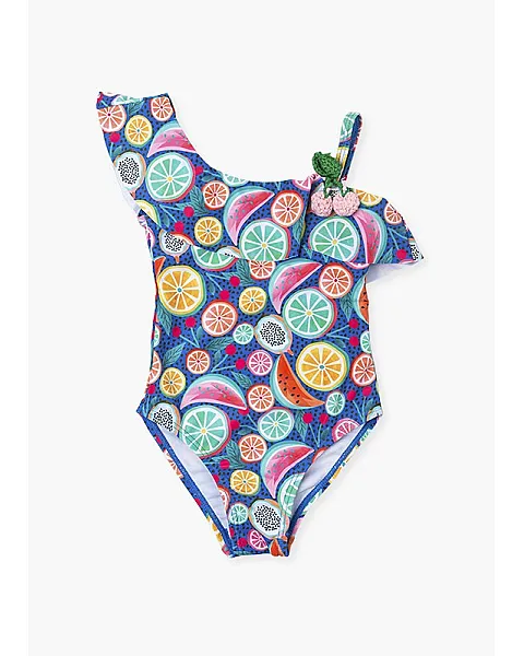 Losan Traje de baño con estampado de frutas.