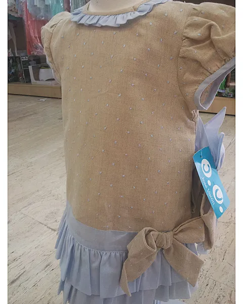 JOSE VARON VESTIDO PLUMETI CAPOTA