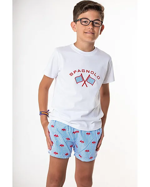 SPAGNOLO CAMISETA BANDERA RAYAS