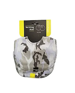 Walking Mum - Set de 2 baberos camuflage AZUL