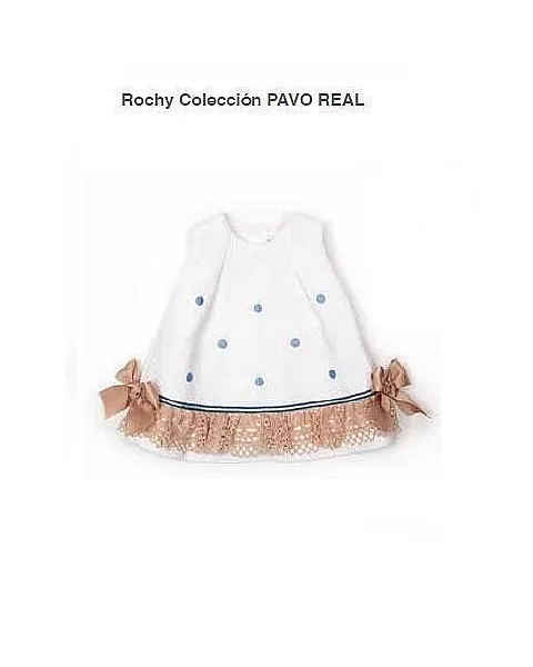 ROCHY VESTIDO BORDADO PAVO