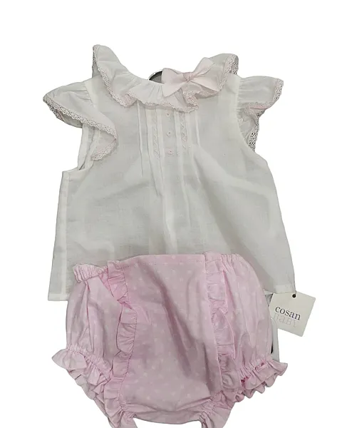 Conjunto blusa y cubre pañal