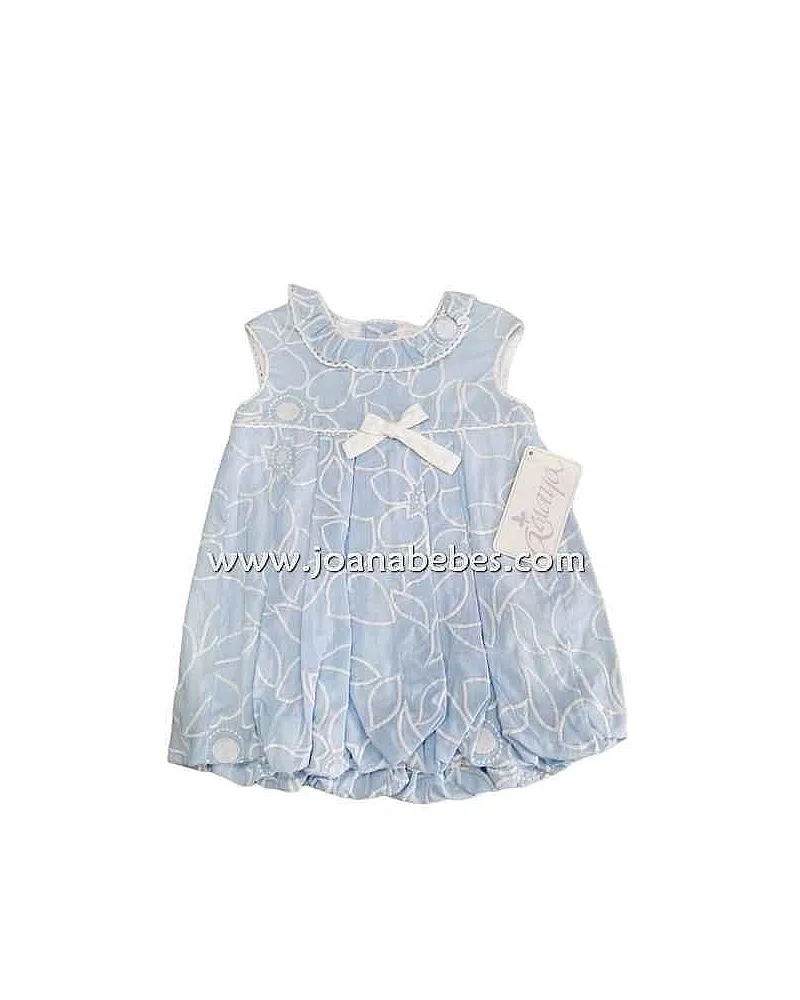 Amaya vestido globo bordado