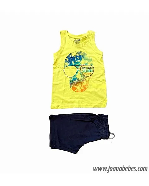 Losan Conjunto de camiseta sin mangas y bermuda.