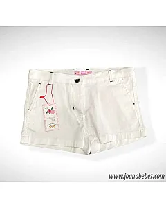 SHORT GABARDINA ELASTANO BLANCO