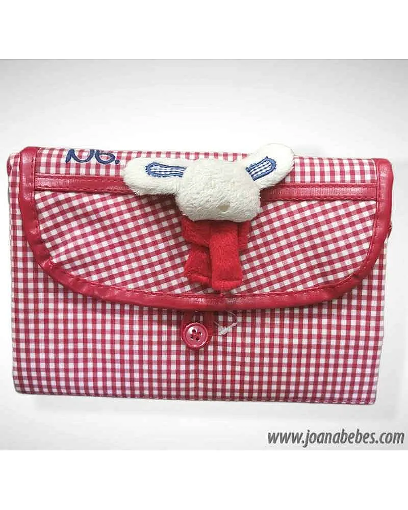 Mayoral cambiador plastificado rojo