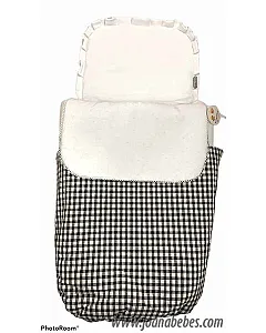 Saco ajustable 3 usos vichy / plumeti