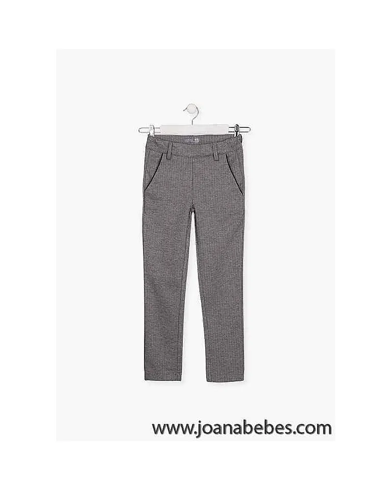 Losan Pantalón de interlock con vivo en bolsillos.