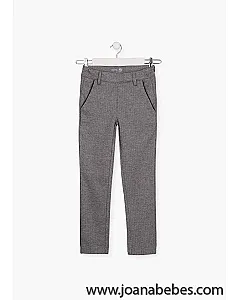 Losan Pantalón de interlock con vivo en bolsillos.