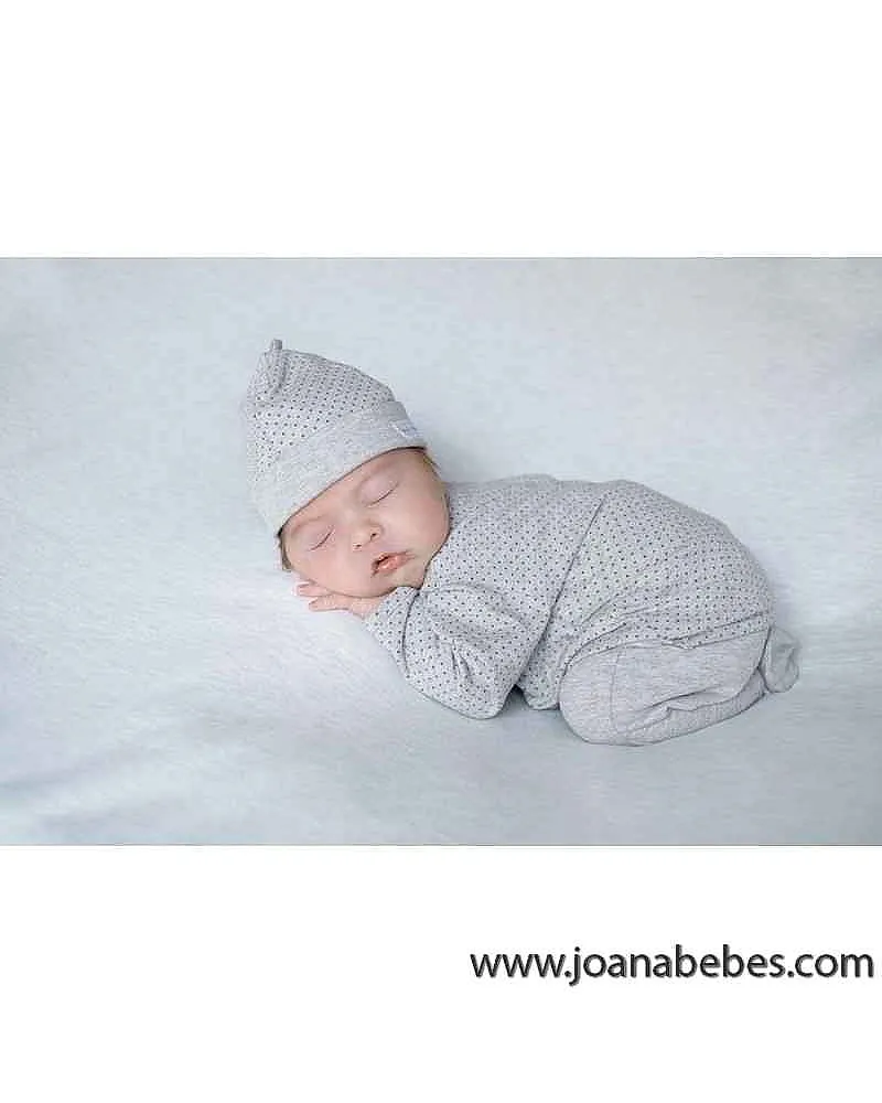 GORRO DE NACIMIENTO CHLOE GRIS