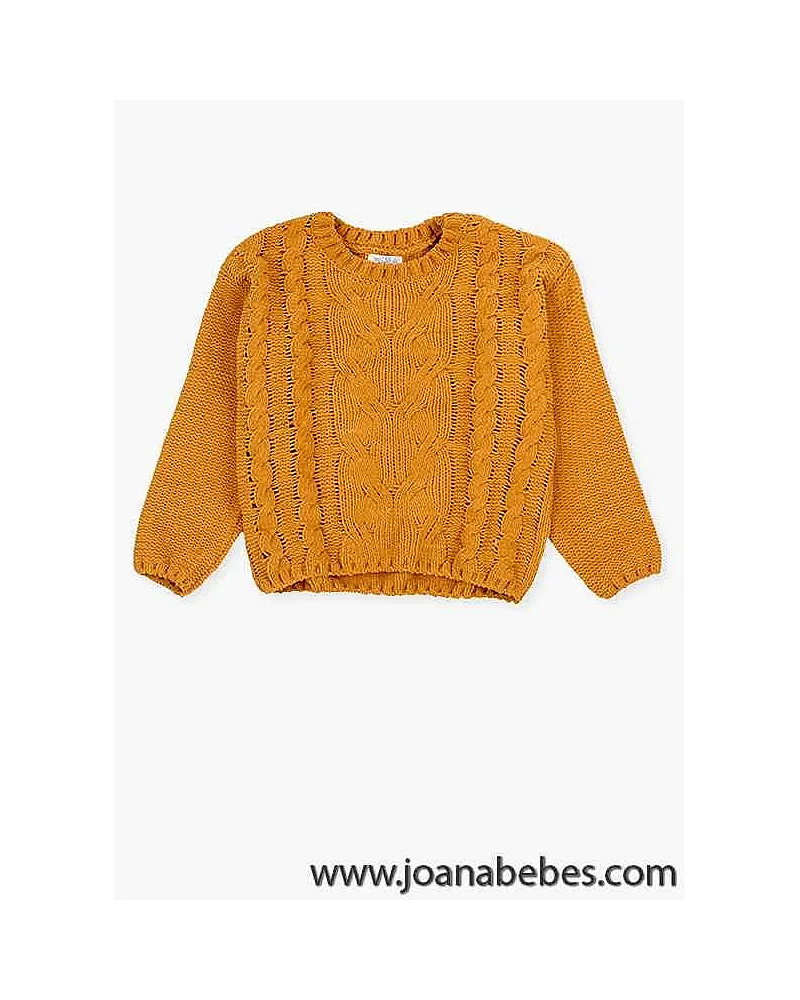 Jersey de chenilla con cuello redondo