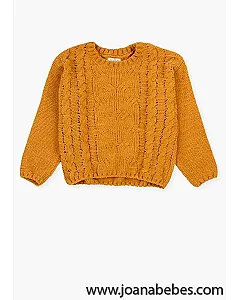 Jersey de chenilla con cuello redondo