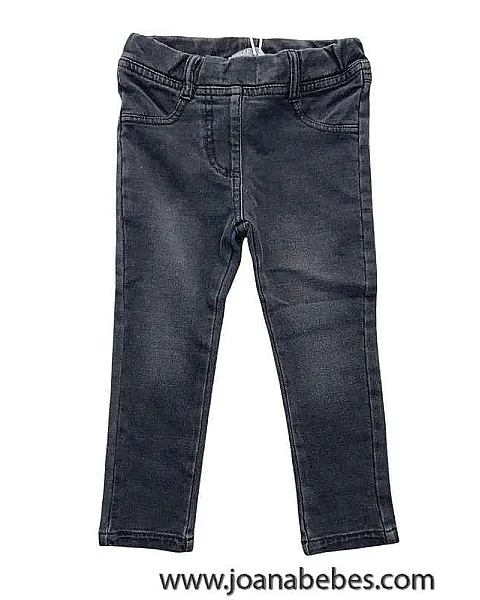 Leggins en felpa no perchada efecto denim negro