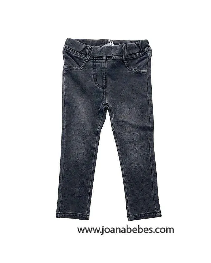 Leggins en felpa no perchada efecto denim negro