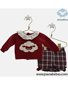 CONJUNTO MICOLINO CON REBECA, BLUSITA Y BRAGUITA COLECCION NINFA