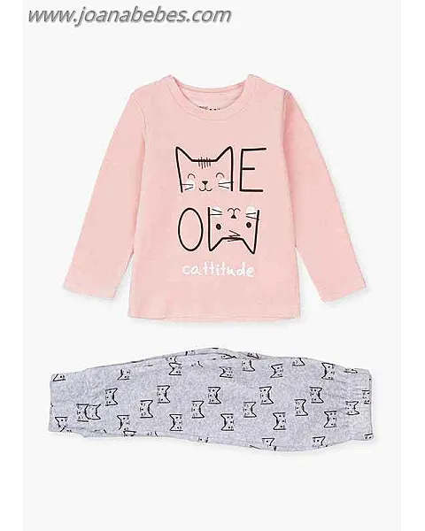 Losan Pijama con estampado de gatos.