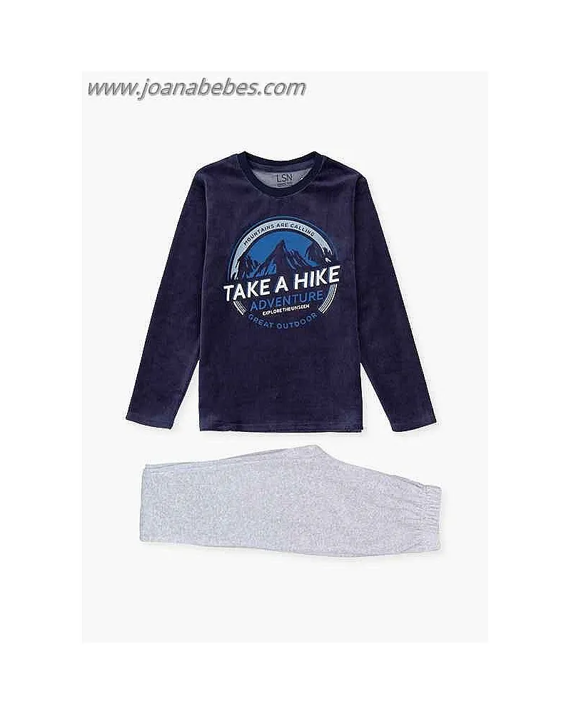 Losan Pijama largo de terciopelo.