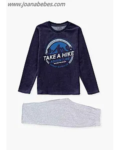 Losan Pijama largo de terciopelo.