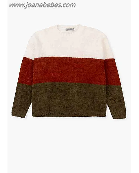 Losan Jersey de tricotosa con rayas.