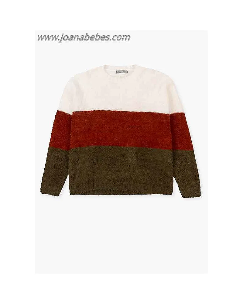 Losan Jersey de tricotosa con rayas.