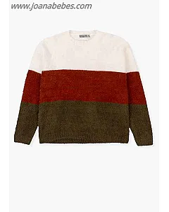 Losan Jersey de tricotosa con rayas.