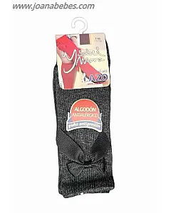 CALCETÍN INFANTIL LARGO LAZO GRIS OSCURO
