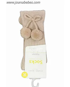 CALCETÍN INFANTIL LARGO BOLAS PIEDRA