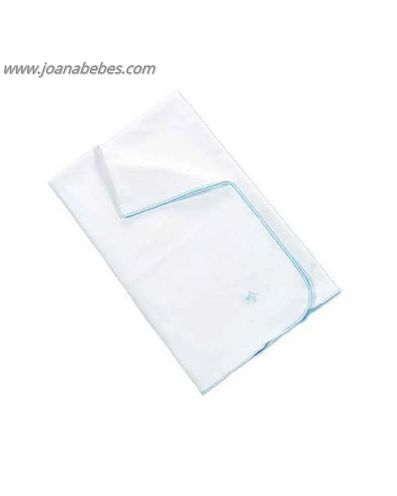 Pasito a pasito arrullo baby basic bordado celeste