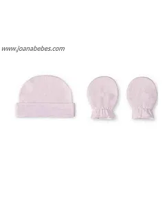 Set gorro y manoplas Llama lila