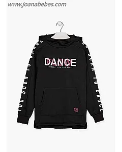 Vestido de interlock con capucha.