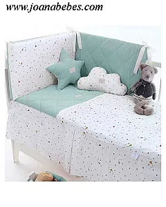 Edredón + Protector Cometa Menta Uzturre