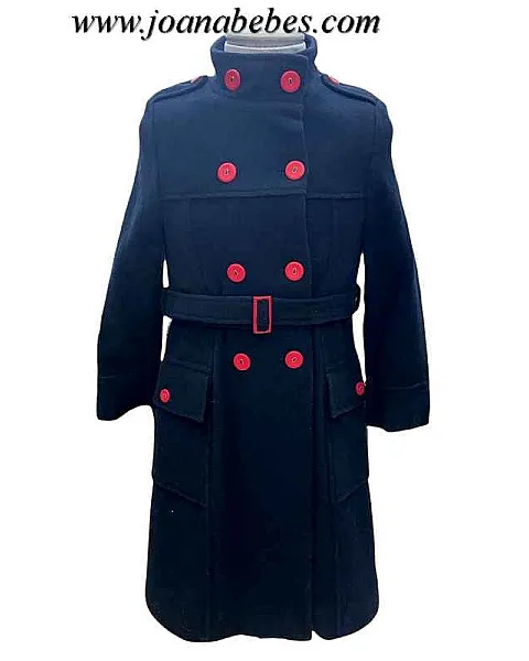 Abrigo Marino y rojo