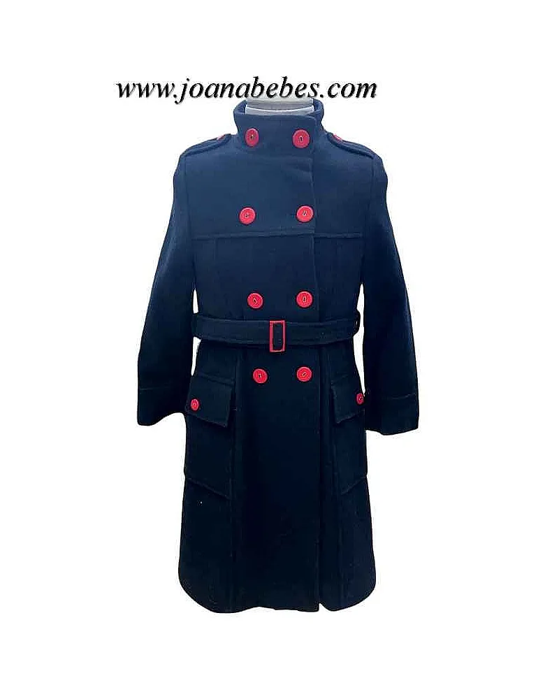 Abrigo Marino y rojo
