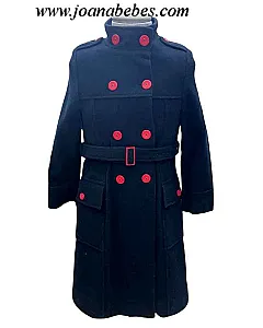 Abrigo Marino y rojo