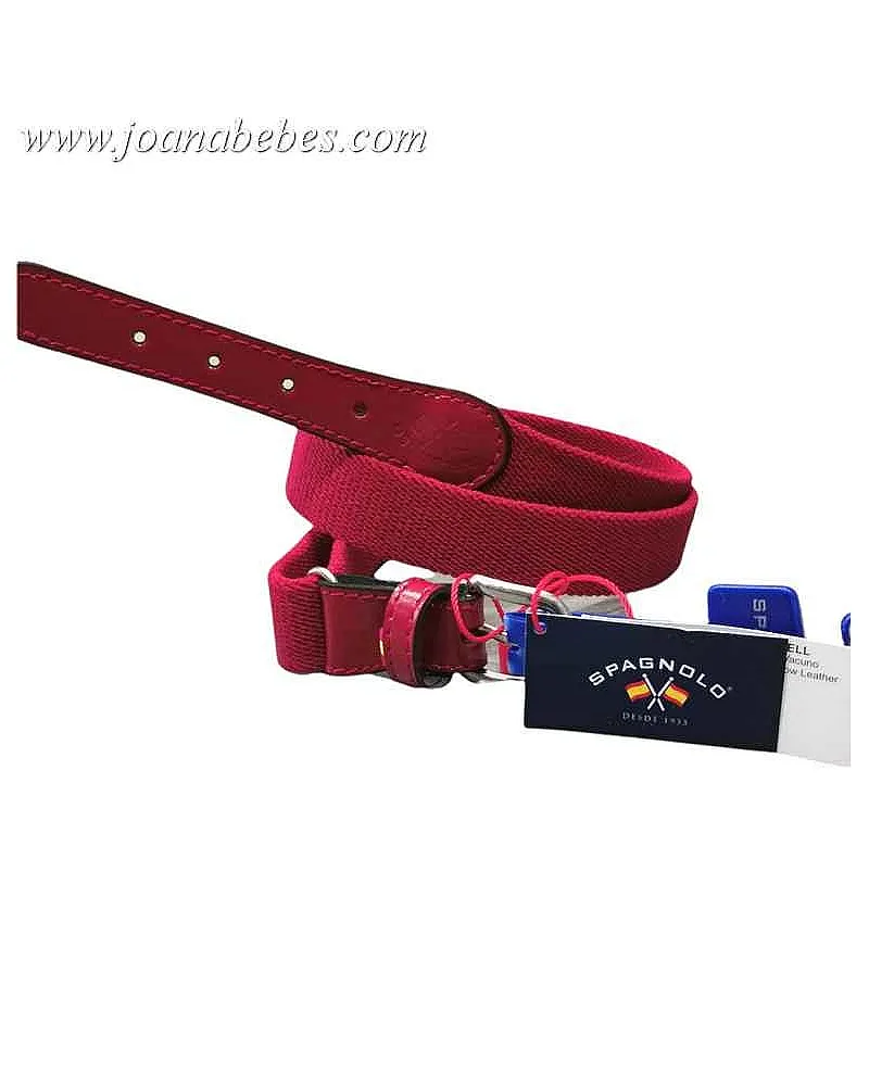 SPAGNOLO CINTURON SARGA ELASTICA ROJO