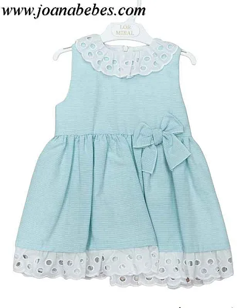 Vestido rallas talle alto