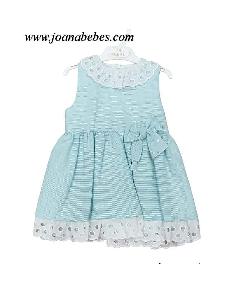 Vestido rallas talle alto