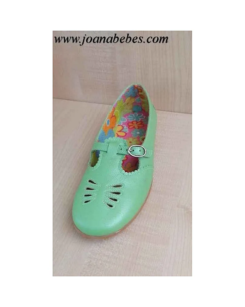 Caminito zapato color verde