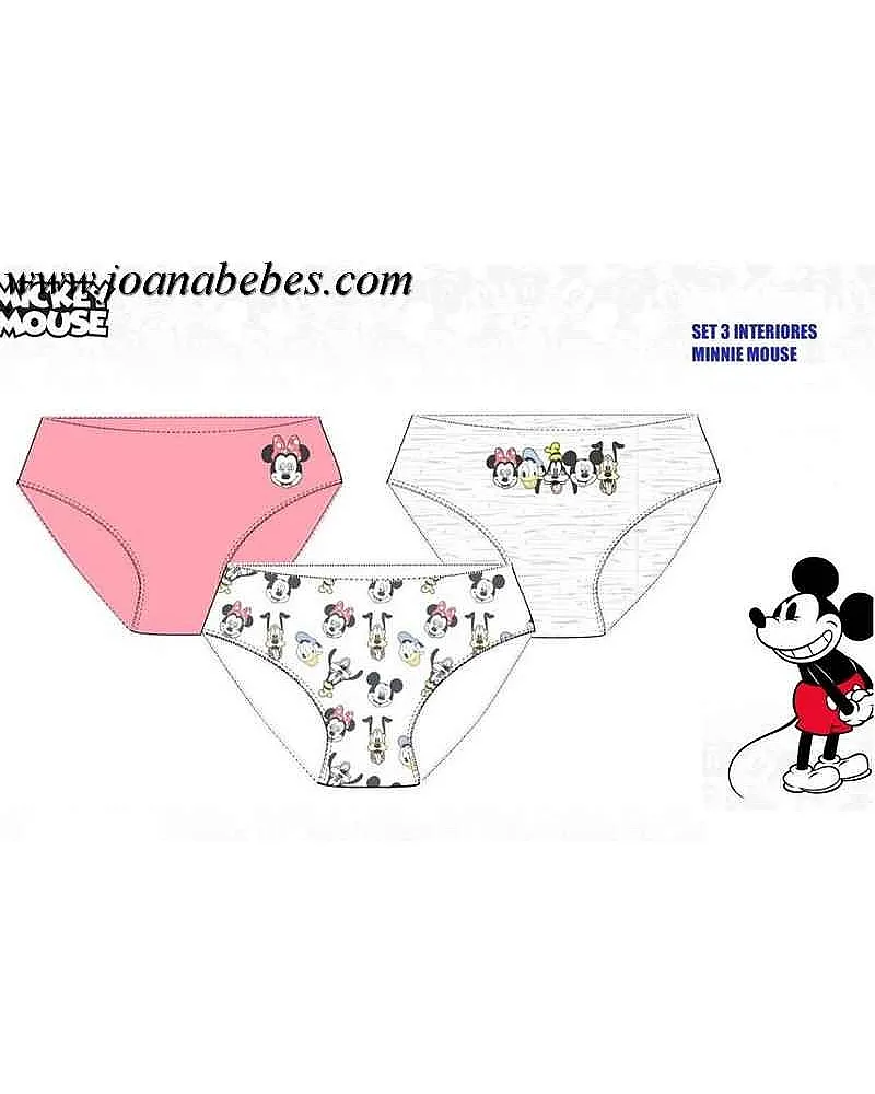 PACK 3 BRAGUITAS MINNIE