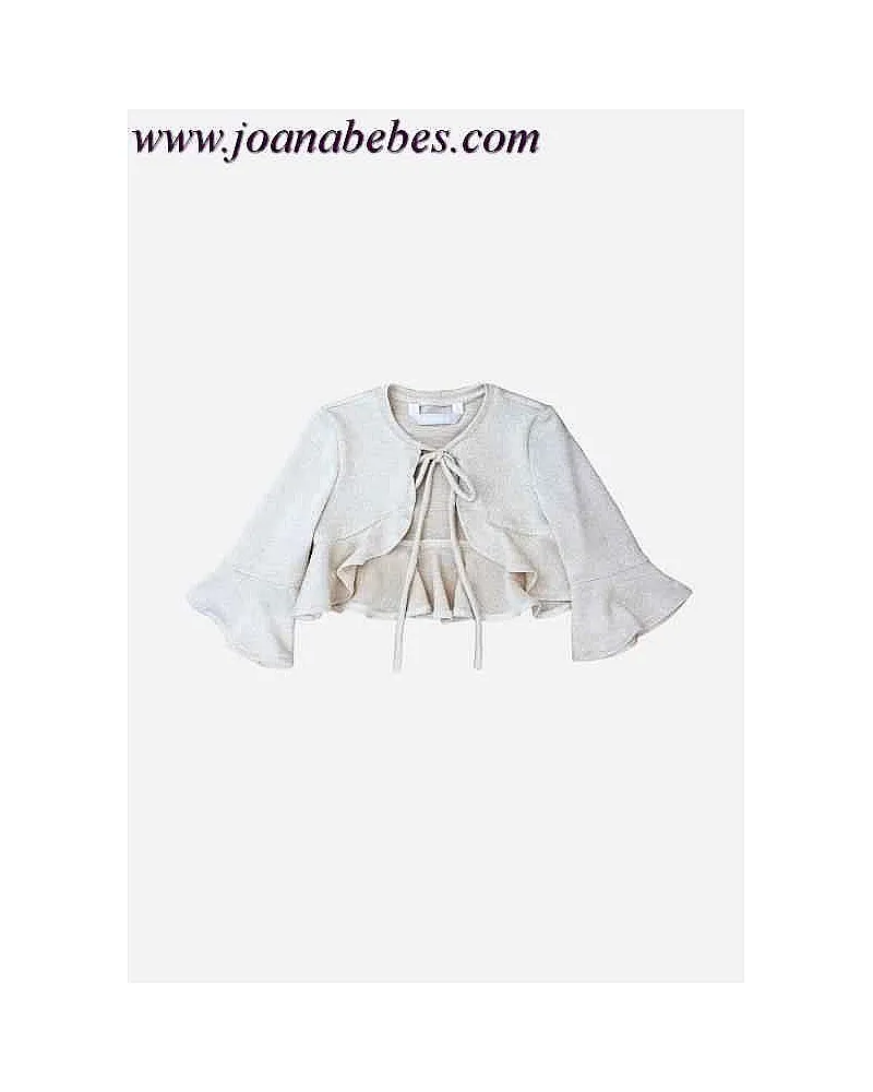 Bolero dorado en punto lurex