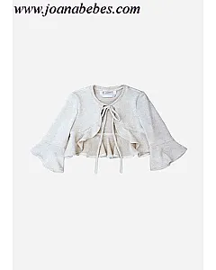 Bolero dorado en punto lurex