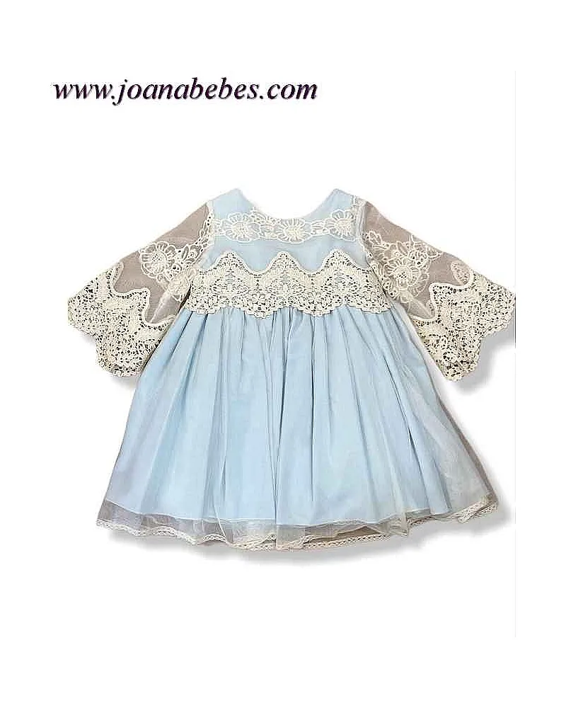 Vestido Ceremonia celeste Creaciones Copo