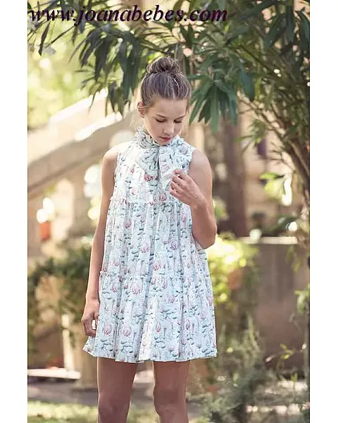 VESTIDO ESTAMPADO BRUSELAS QUERIDA PHILIPPA