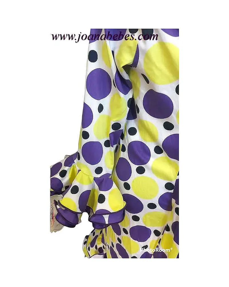 VESTIDO GITANA LARGO LUNARES