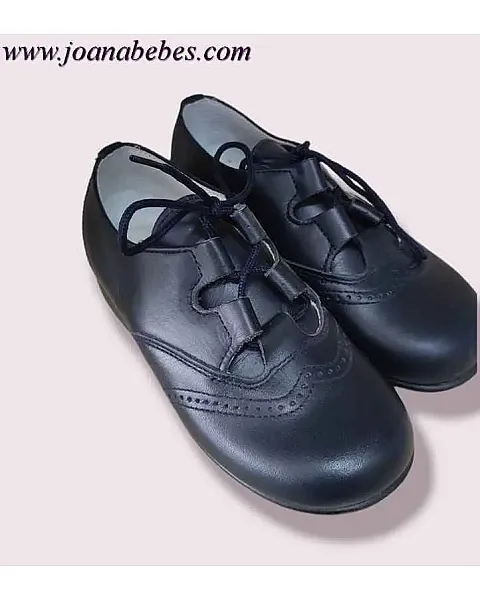 Zapato inglesito marino piel