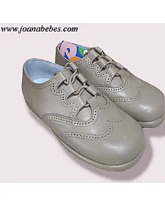 Zapato inglesito camel piel