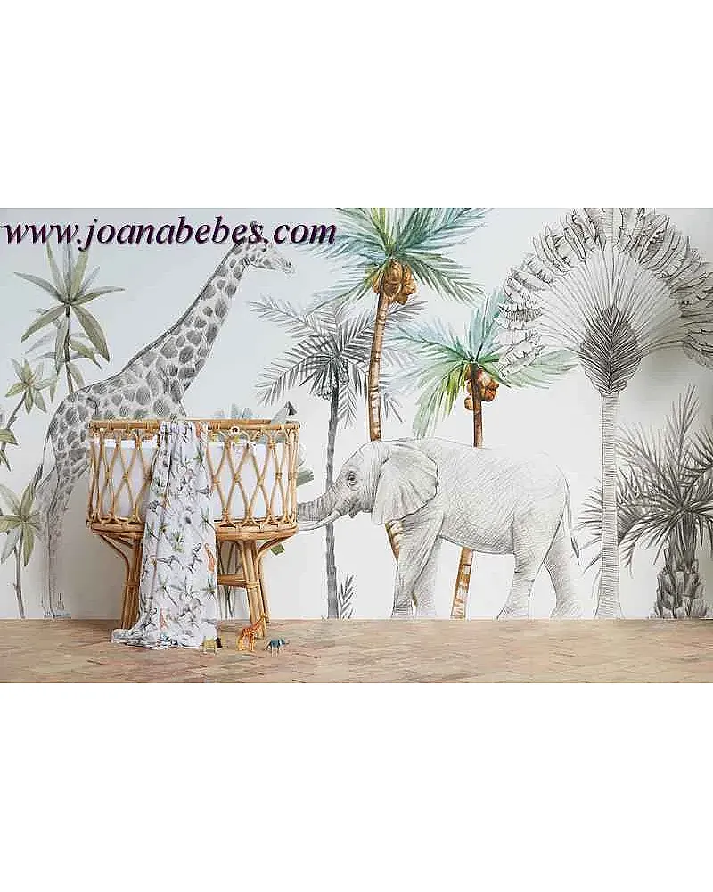 MURAL TEXTIL REMOVIBLE AFRICA BIMBIDREAMS