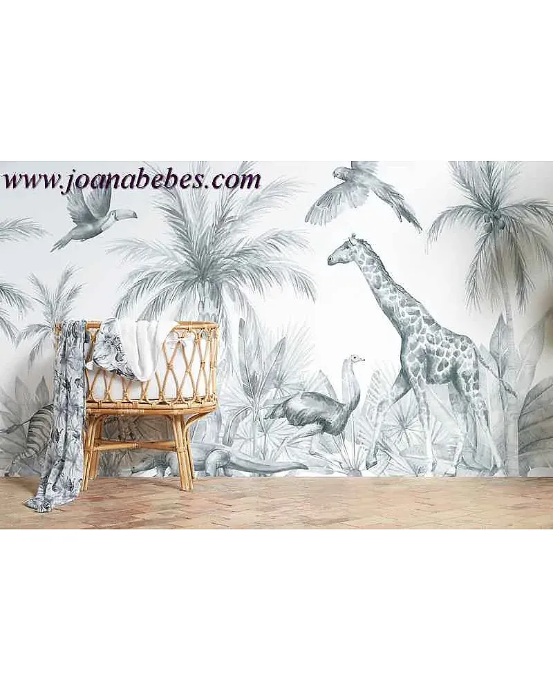 MURAL TEXTIL REMOVIBLE ZEBRA BIMBIDREAMS